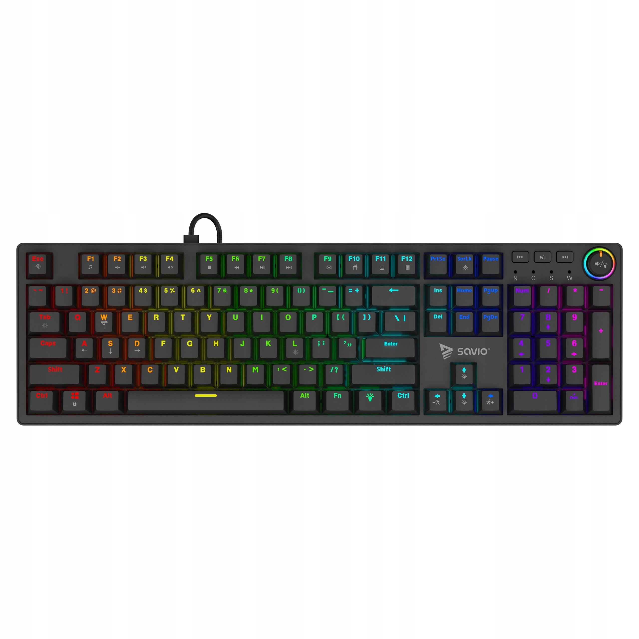 Mechanická klávesnica Savio Styx Outemu modrá